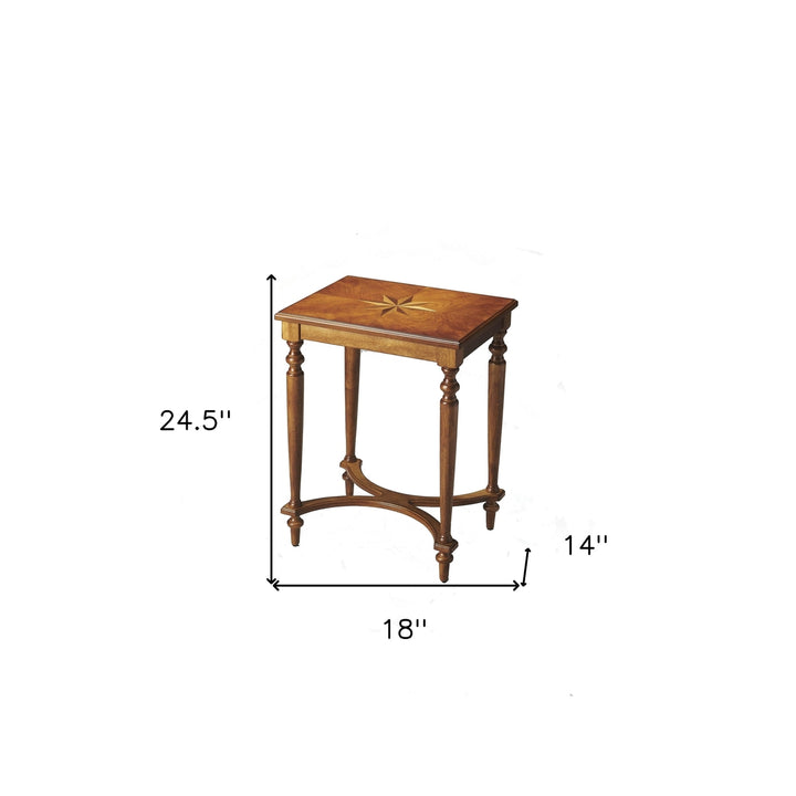 25" Medium Brown Manufactured Wood Rectangular End Table Image 6