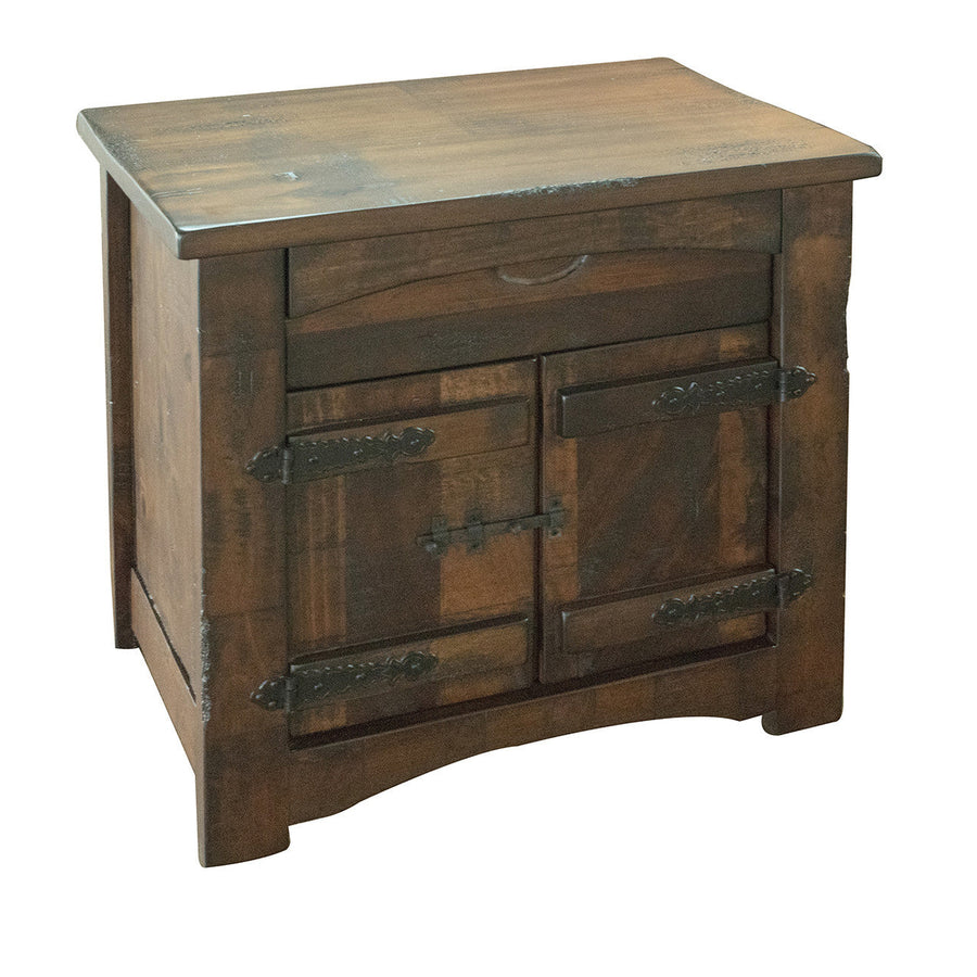 27" Brown One Drawer Nightstand Image 1