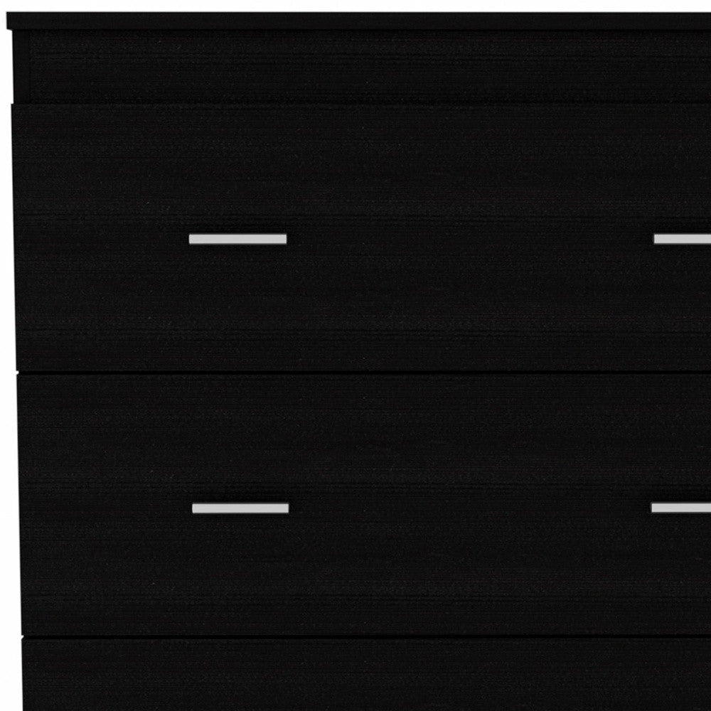 31" Black Three Drawer Dresser Image 2