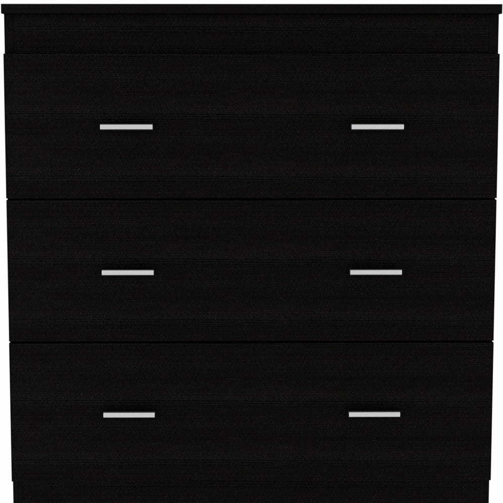 31" Black Three Drawer Dresser Image 7