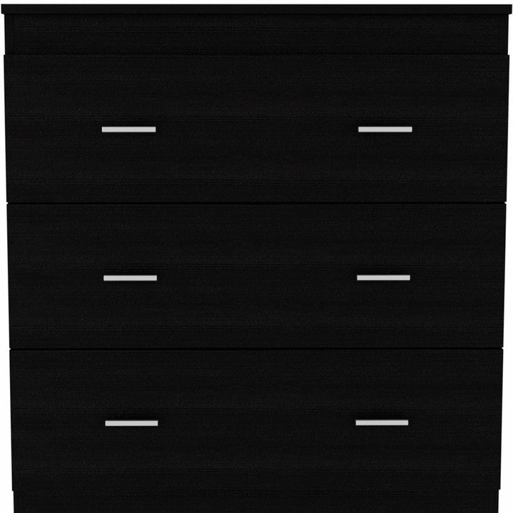 31" Black Three Drawer Dresser Image 7