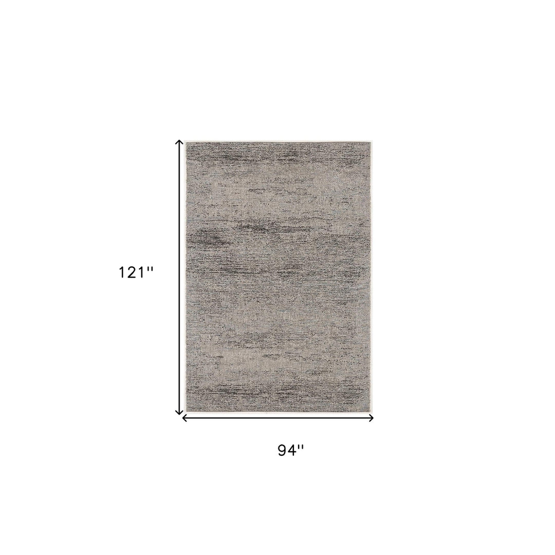 3 X 5 Blue And Gray Distressed Area Rug Image 3