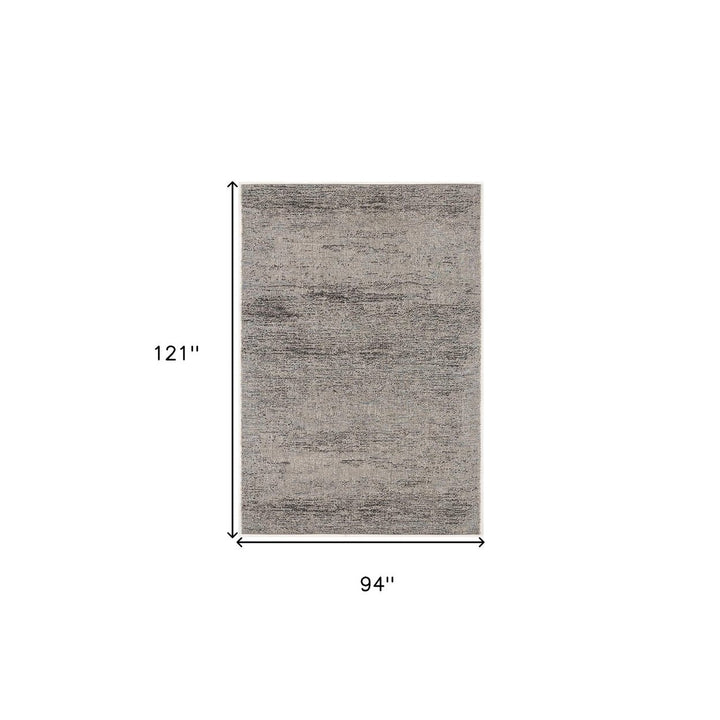 3 X 5 Blue And Gray Distressed Area Rug Image 1