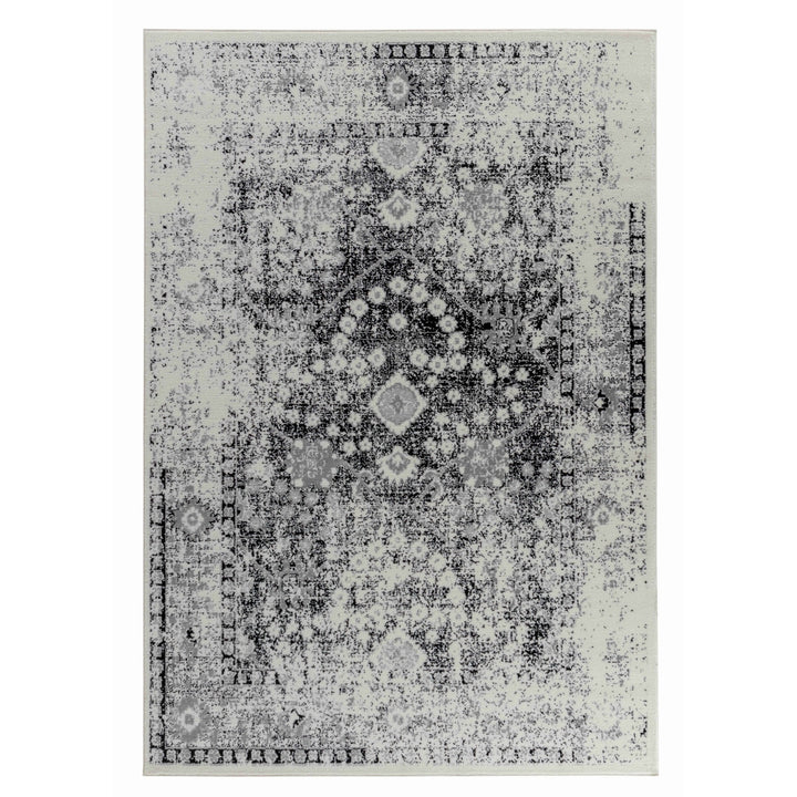 4 X 6 Black Oriental Area Rug Image 2