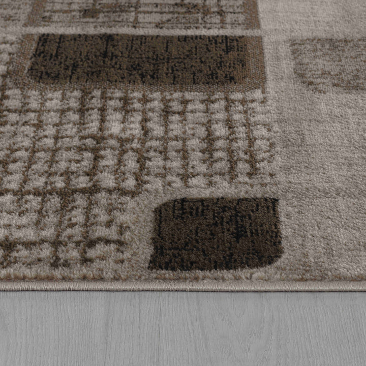 4 X 6 Brown Geometric Area Rug Image 4