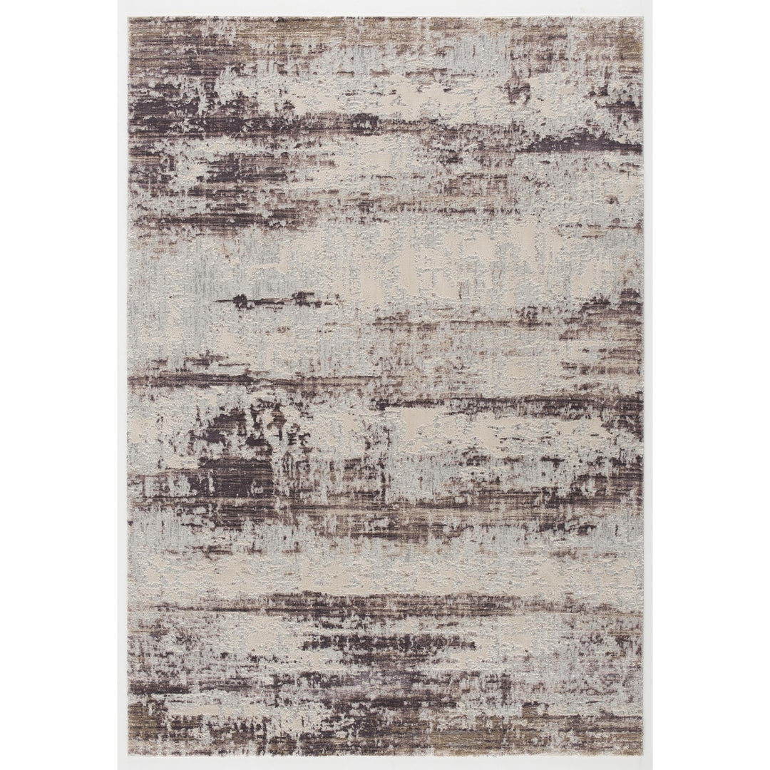 5 X 7 Violet Abstract Dhurrie Area Rug Image 1