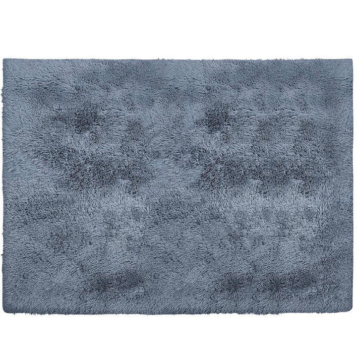 5 X 7 Gray Shag Non Skid Area Rug Image 1