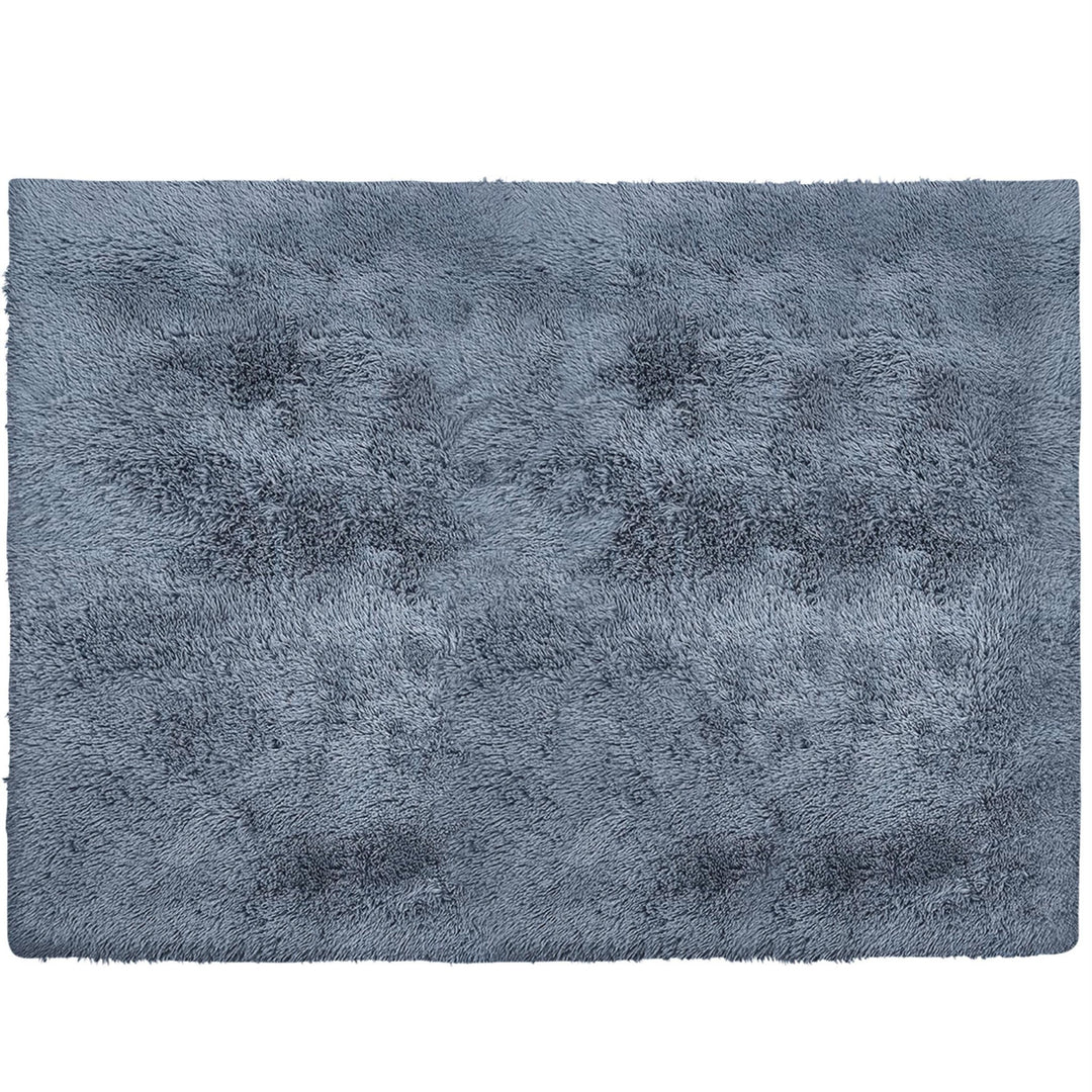 5 X 7 Gray Shag Non Skid Area Rug Image 9