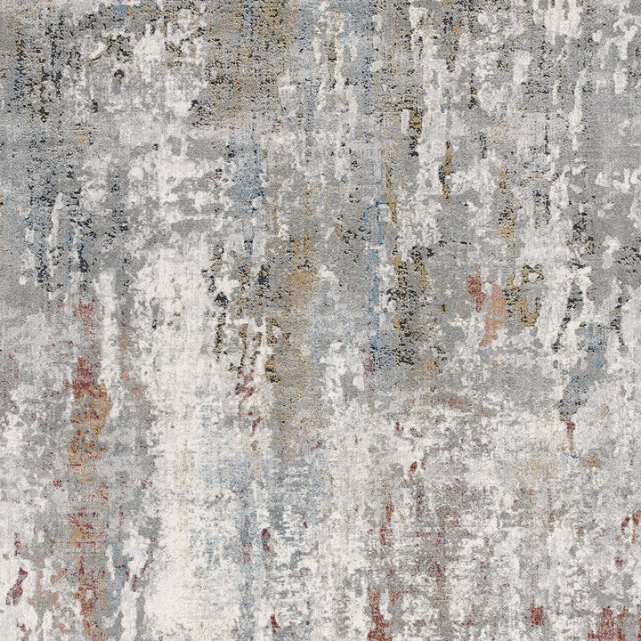 4 X 6 Gray Abstract Pattern Area Rug Image 3