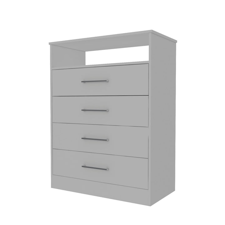 47" White Four Drawer Dresser Image 6