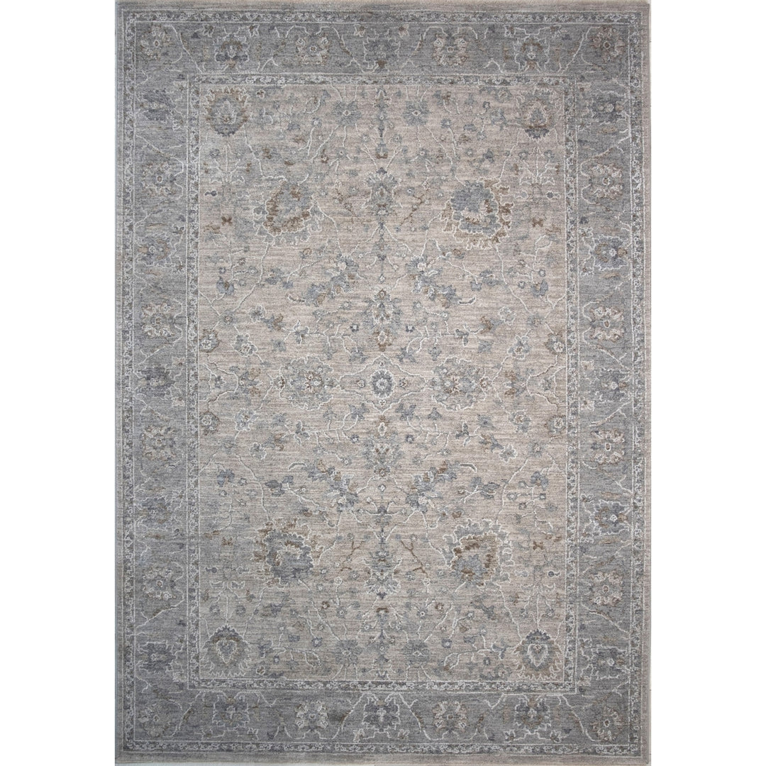 5 X 8 Cream Southwestern Power Loom Stain Resistant Area Rug Image 1