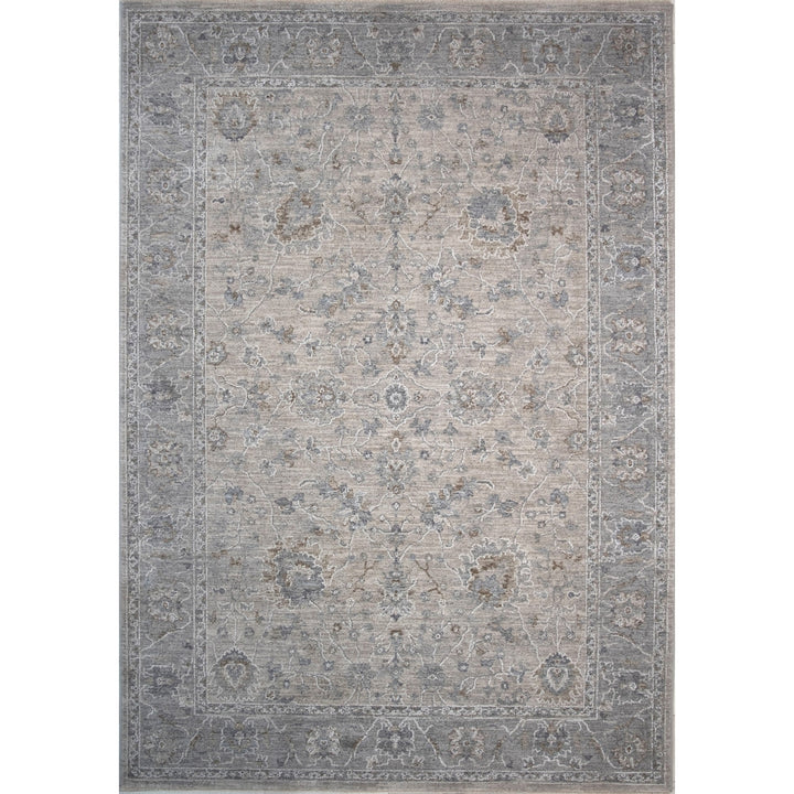 5 X 8 Cream Southwestern Power Loom Stain Resistant Area Rug Image 1