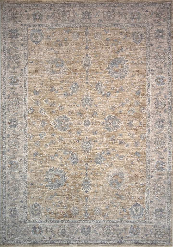 5 X 8 Gold Southwestern Power Loom Stain Resistant Area Rug Image 1