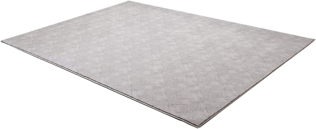 5 X 8 Gray Distressed Diamonds Area Rug Image 1