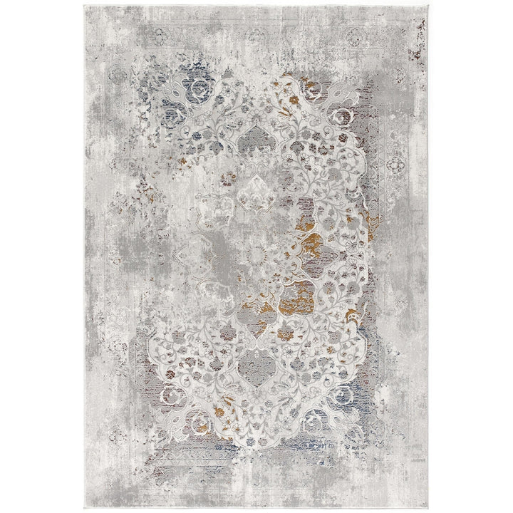 5 X 8 Gray Abstract Patterns Area Rug Image 10