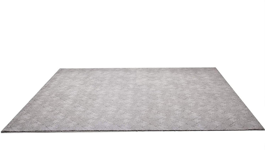 5 X 8 Gray Distressed Diamonds Area Rug Image 6