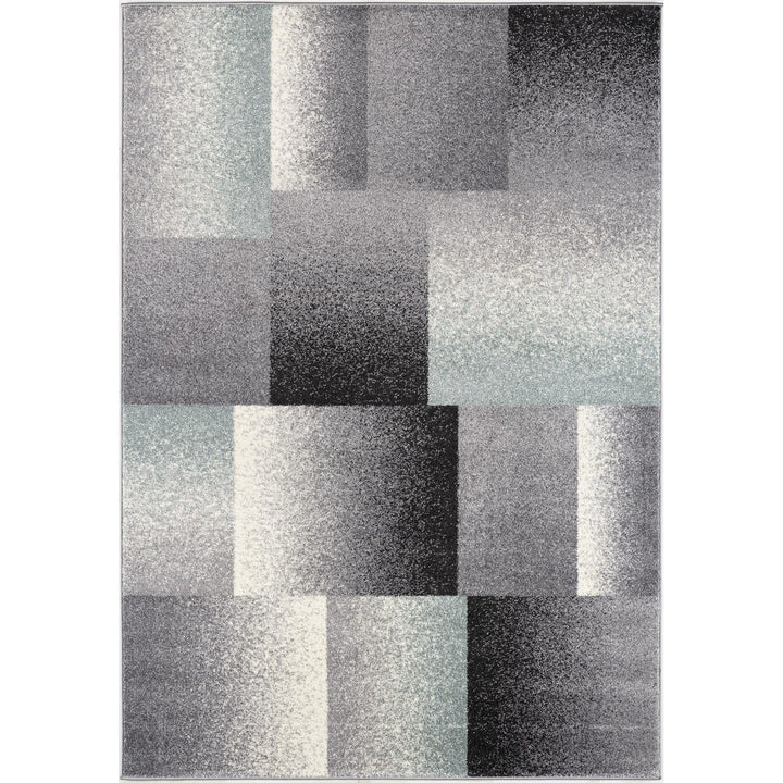 5 X 8 Gray Modern Geometric Area Rug Image 4