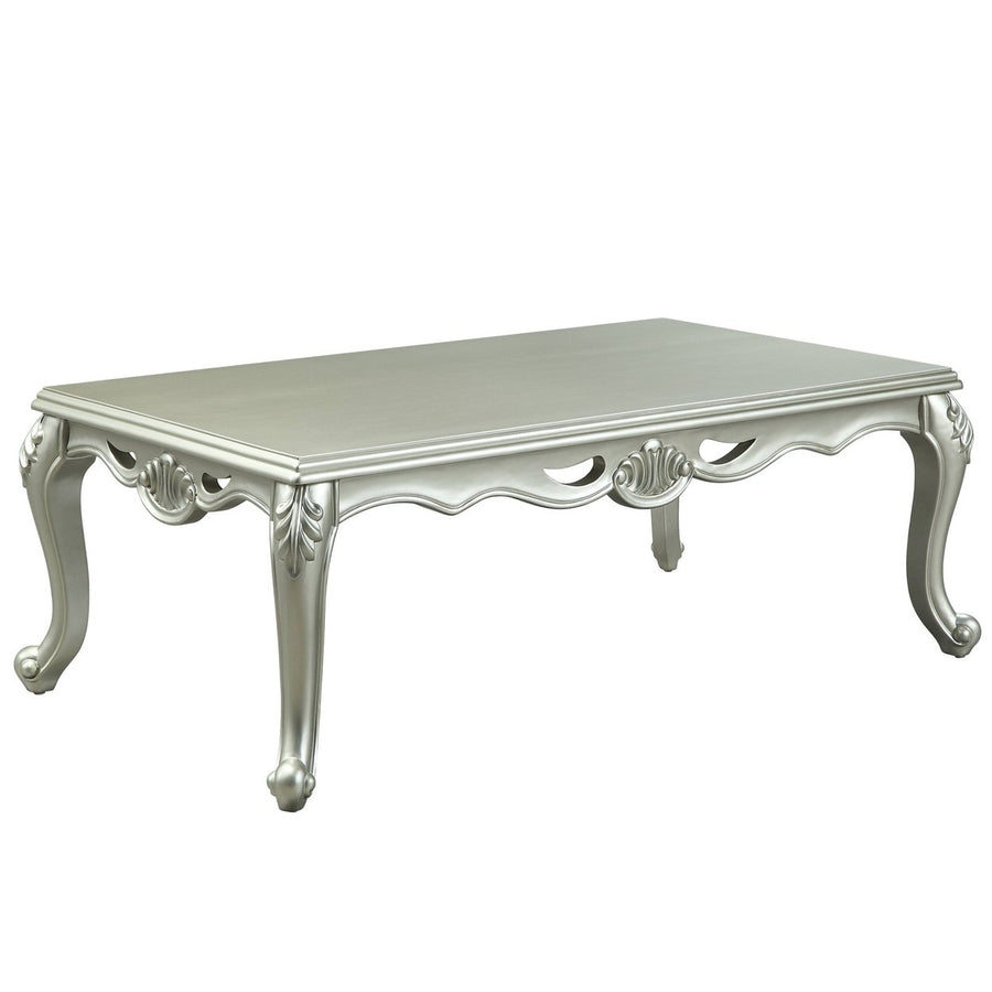 58" Champagne Rectangular Coffee Table Image 1