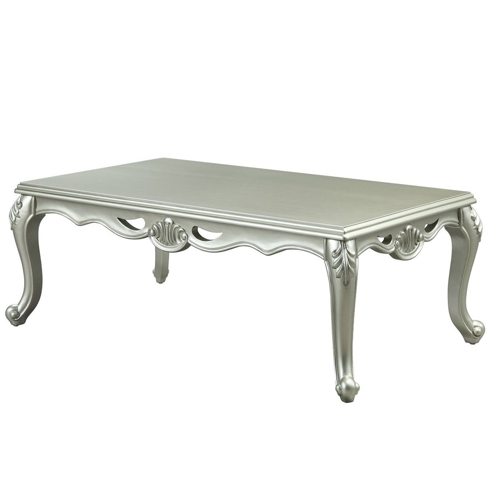 58" Champagne Rectangular Coffee Table Image 2