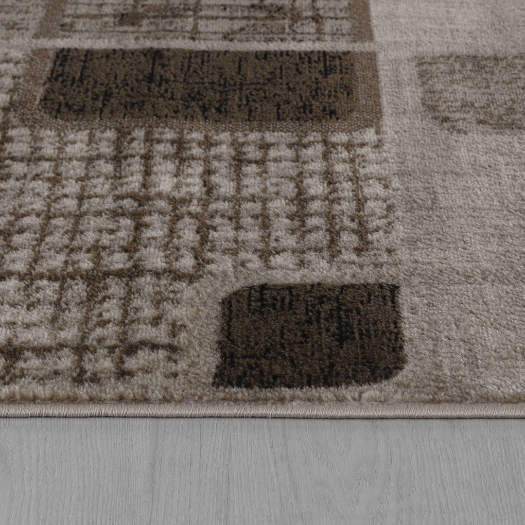 7 X 10 Brown Geometric Area Rug Image 4