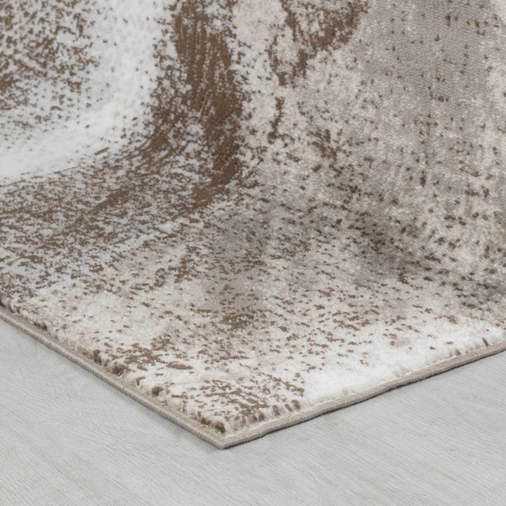 7 X 10 Brown Abstract Area Rug Image 6