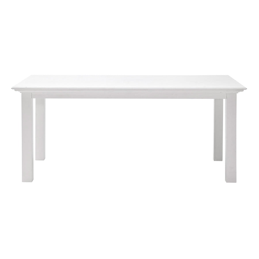 79" White Solid Wood Dining Image 1