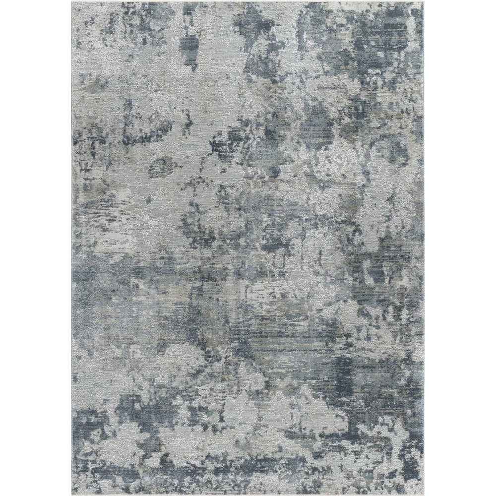 8 X 10 Blue Abstract Power Loom Area Rug Image 2