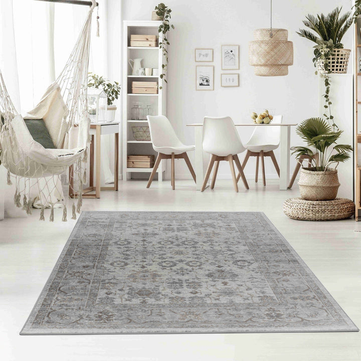 8 X 11 Grey Oriental Area Rug Image 3