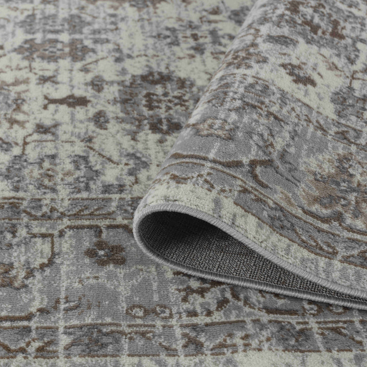 8 X 11 Grey Oriental Area Rug Image 5