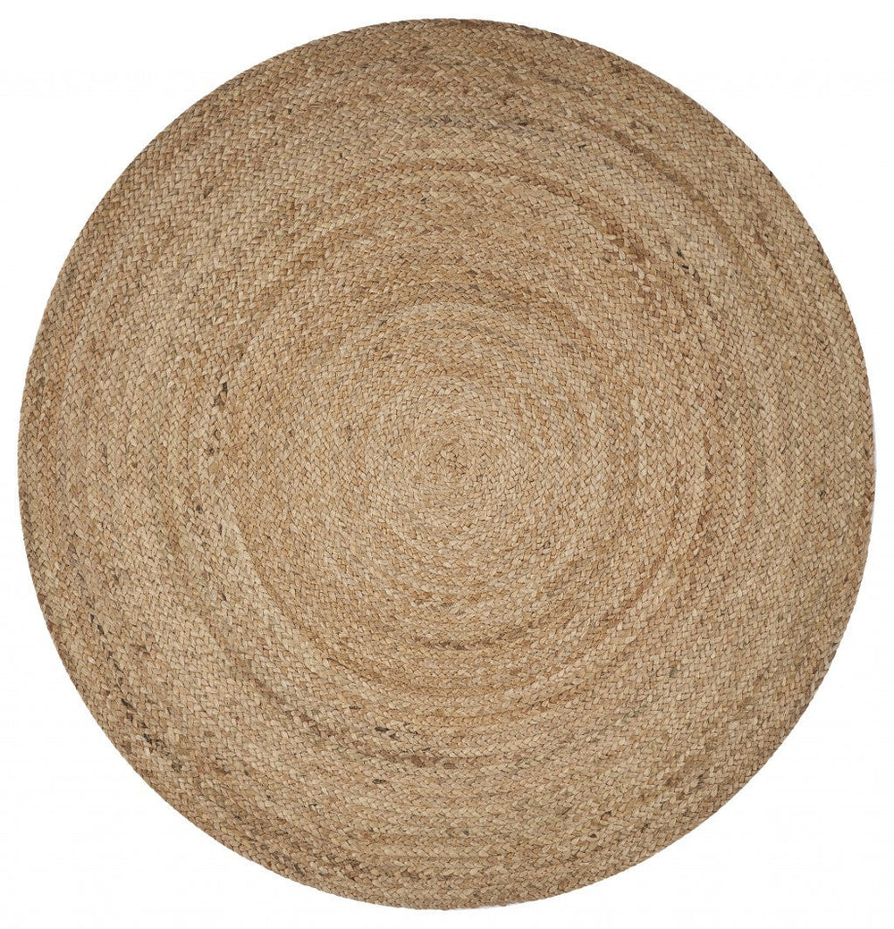 Classic Simple Natural Jute Area Rug Image 2