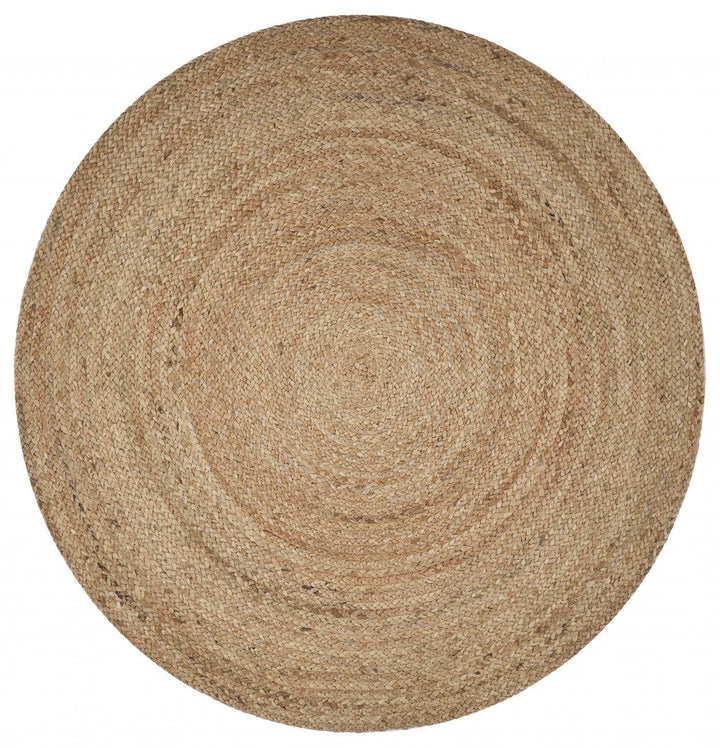 Classic Simple Natural Jute Area Rug Image 2