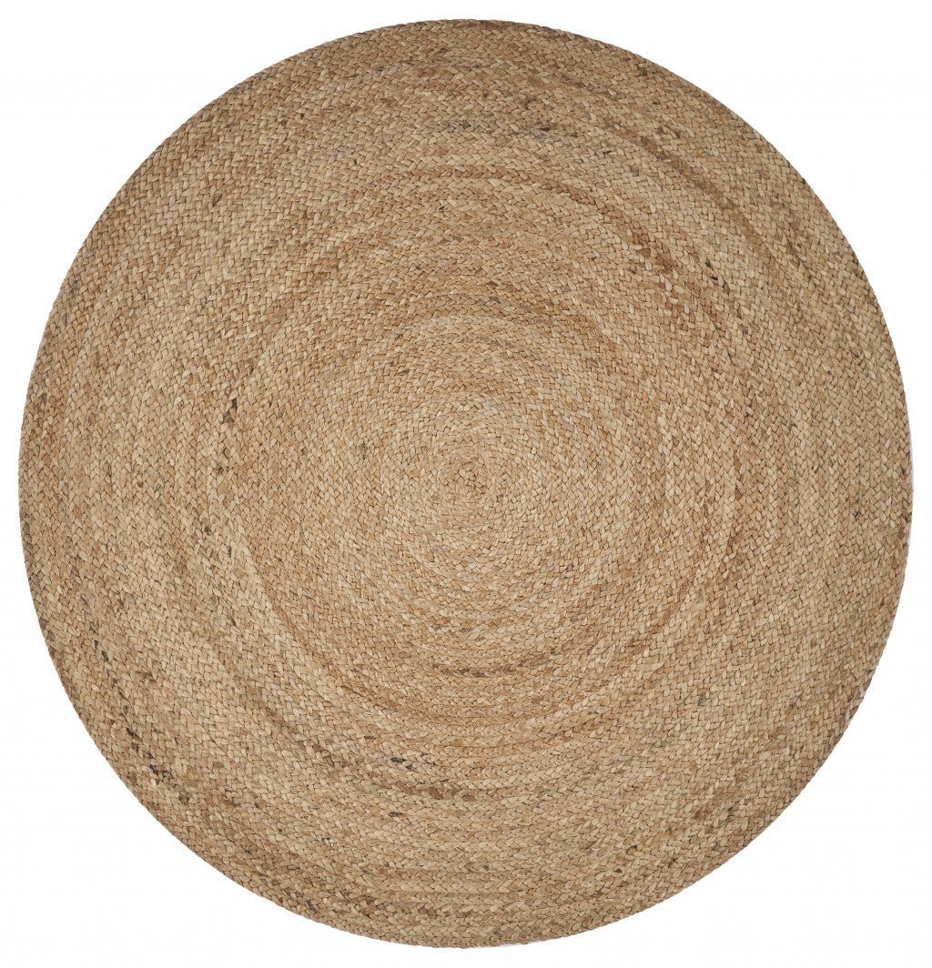 Classic Simple Natural Jute Area Rug Image 1