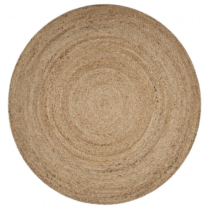 Classic Simple Natural Jute Area Rug Image 12