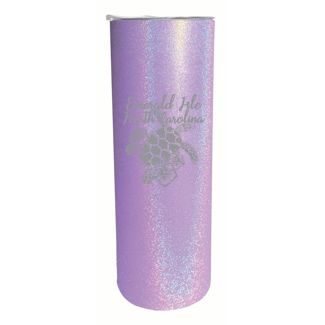 Emerald Isle North Carolina Souvenir 20 oz Engraved Insulated Stainless Steel Skinny Tumbler Image 1