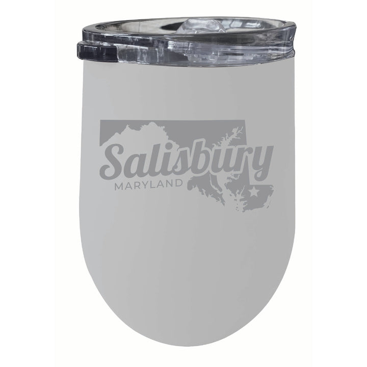 Salisbury Maryland Souvenir 12 oz Engraved Insulated Wine Stainless Steel Tumbler Image 1