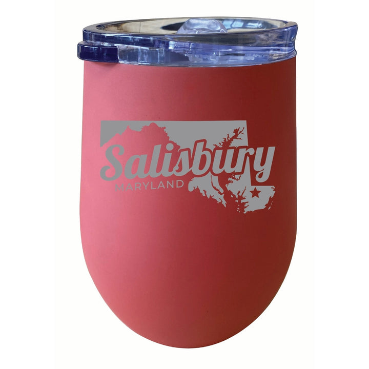 Salisbury Maryland Souvenir 12 oz Engraved Insulated Wine Stainless Steel Tumbler Image 5