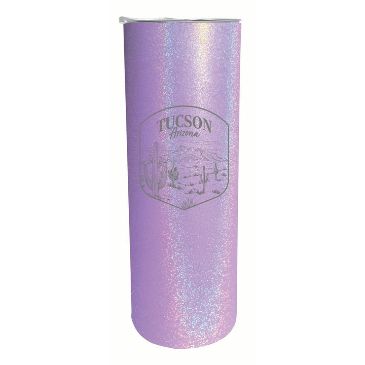 Tucson Arizona Souvenir 20 oz Engraved Insulated Stainless Steel Skinny Tumbler Image 3