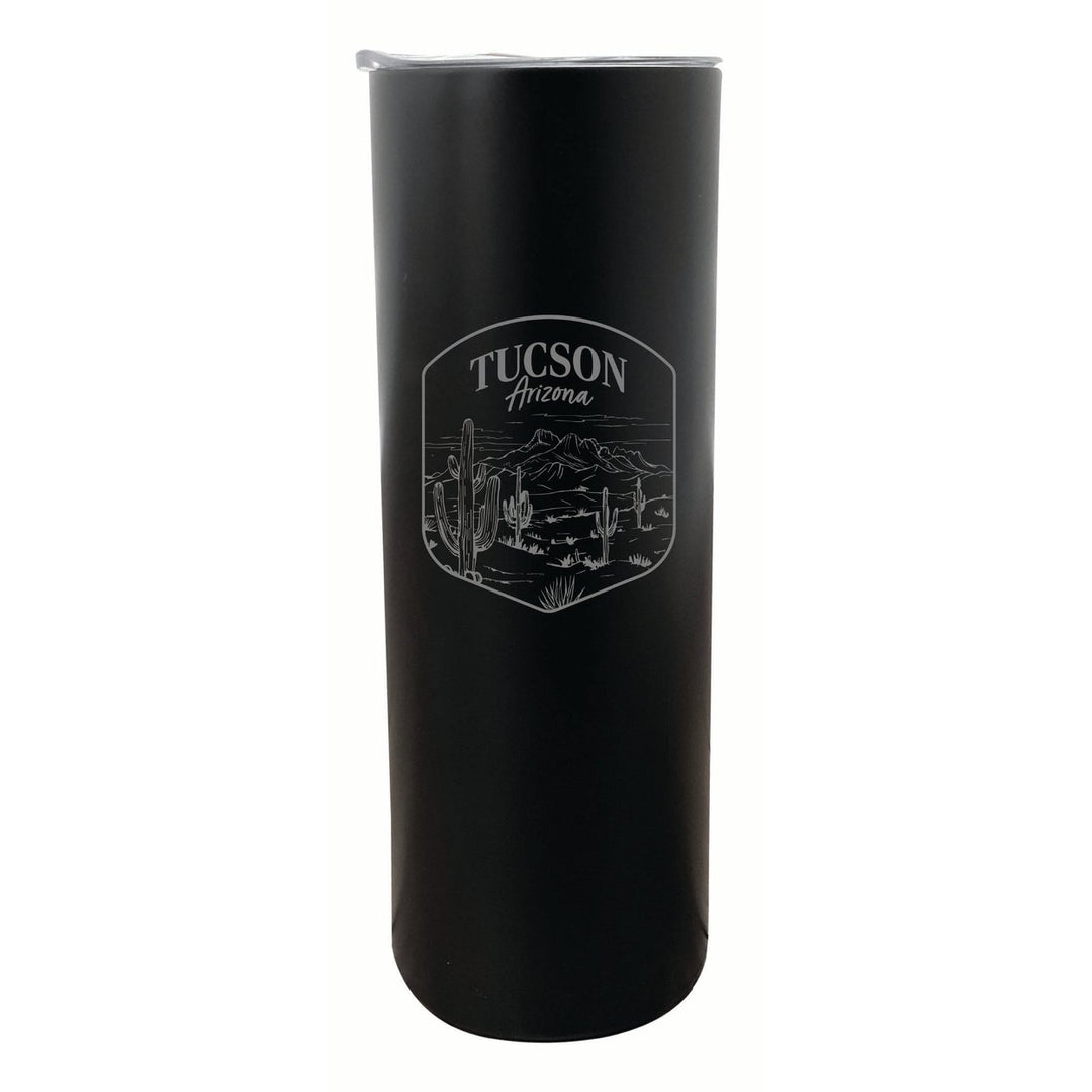 Tucson Arizona Souvenir 20 oz Engraved Insulated Stainless Steel Skinny Tumbler Image 4