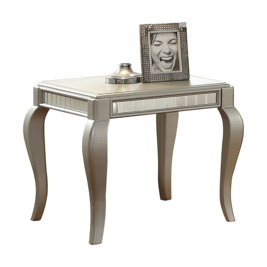 24" Champagne Square End Table Image 1