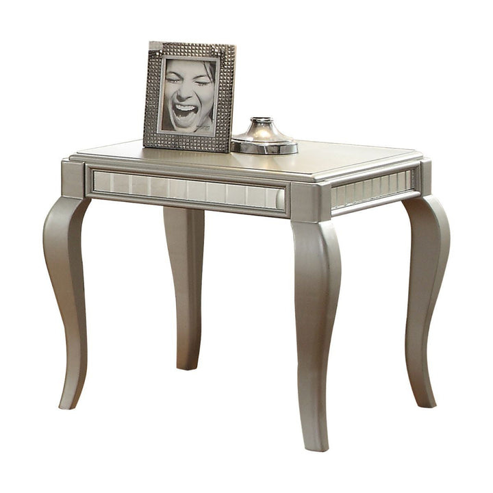 24" Champagne Square End Table Image 4