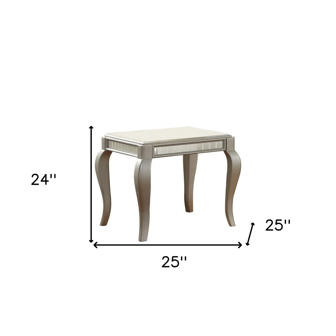 24" Champagne Square End Table Image 6