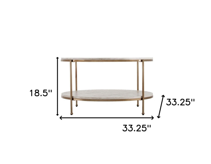 33" White Solid Manufactured Wood And Metal Square Coffee Table Image 4