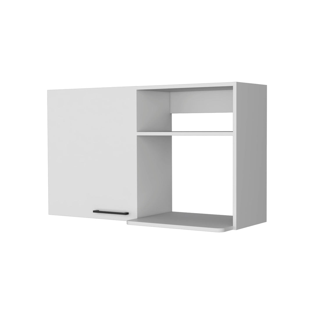 39" White Accent Cabinet With Two Shelves Image 1