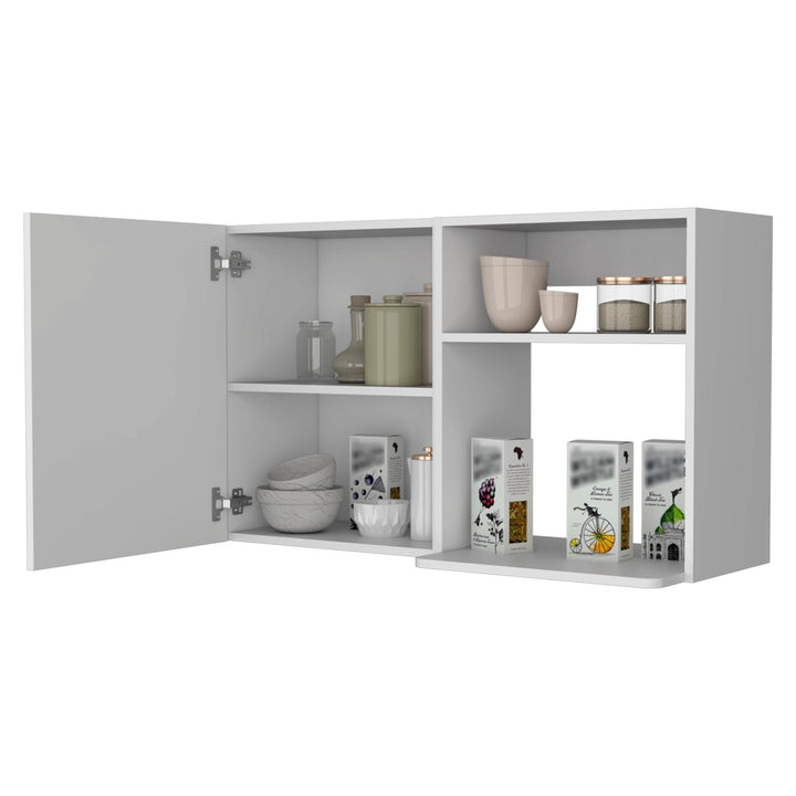 39" White Accent Cabinet With Two Shelves Image 6