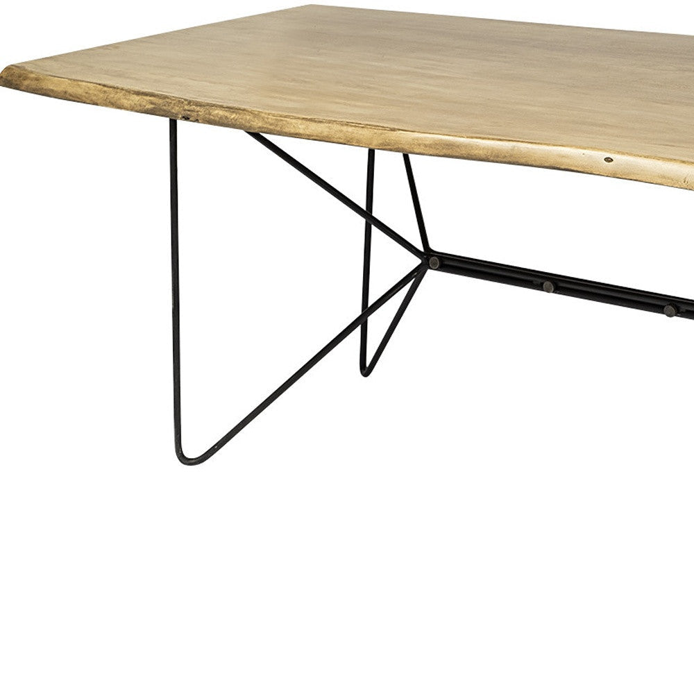 40" Brown And Black Solid Wood And Metal Dining Image 12