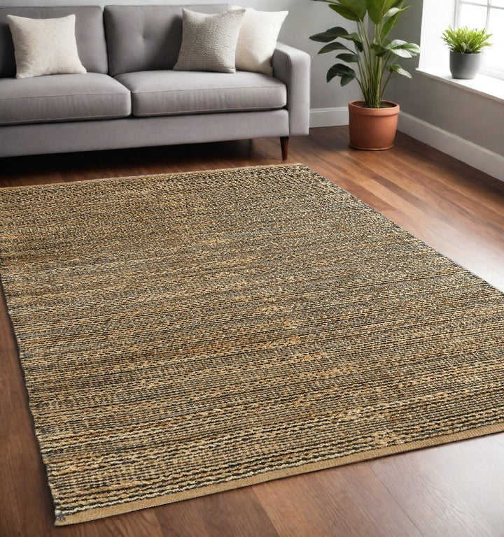 5 x 8 Natural Hand Woven Area Rug Image 2