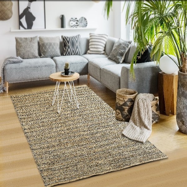 5 x 8 Natural Hand Woven Area Rug Image 10