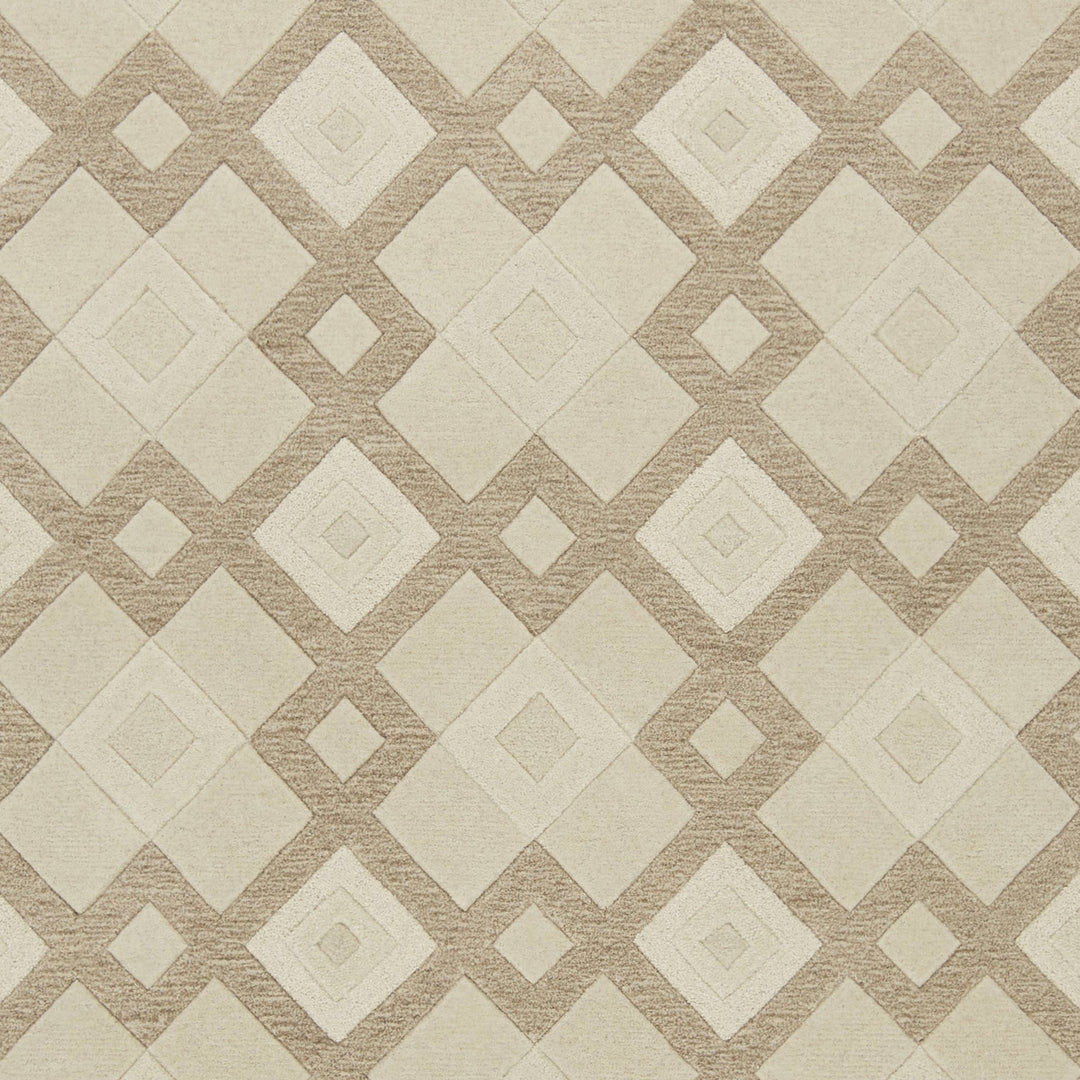 5 X 8 Wool Ivory Area Rug Image 6