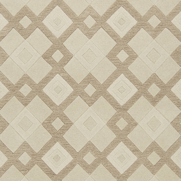 5 X 8 Wool Ivory Area Rug Image 6