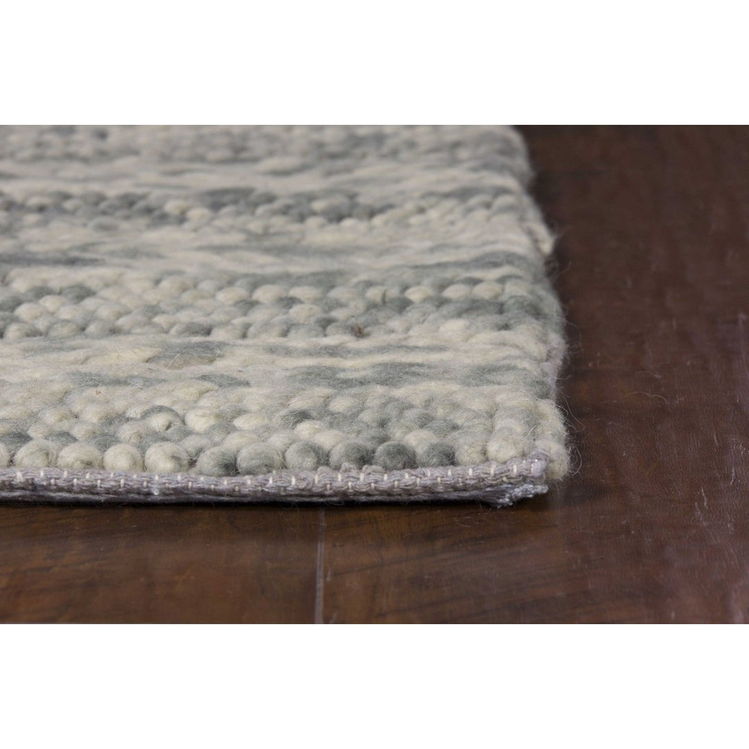 5 X 7 Wool Grey Area Rug Image 1